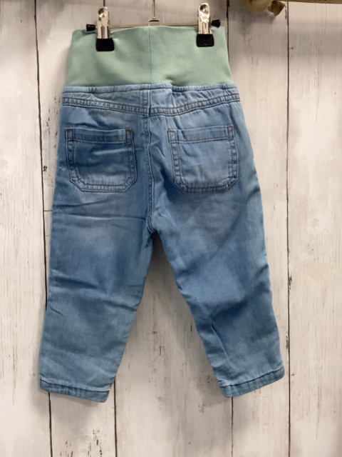   Hose  Gr. 86  blau Jeans mint Bund 