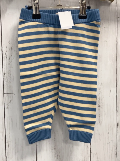 Alana  Leggings  Gr. 68  hellblau beige Streifen Strick