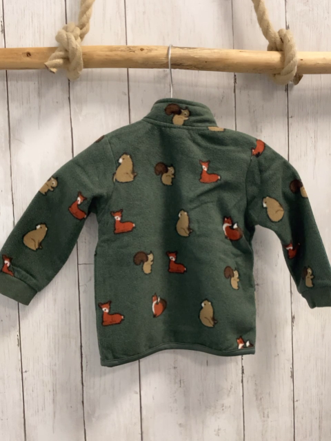   Fleecejacke  Gr. 80  oliv Waldtiere 