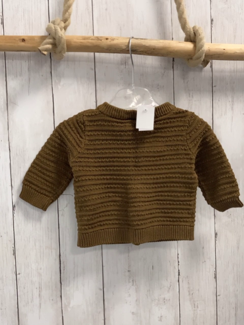 Name it  Strickjacke  Gr. 68  braun Rippen 