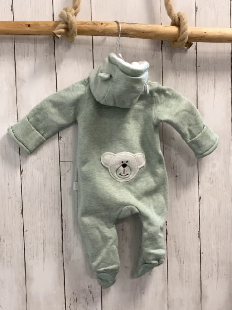   Overall Gr. 62  mint Kapuze mit weißem Plüschfutter 