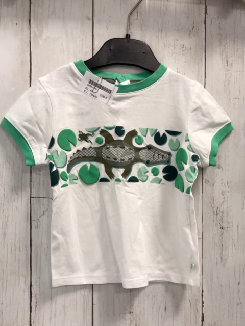 Obaibi  T-Shirt  Gr. 68  weiß Echse grüner Druck + Bund 