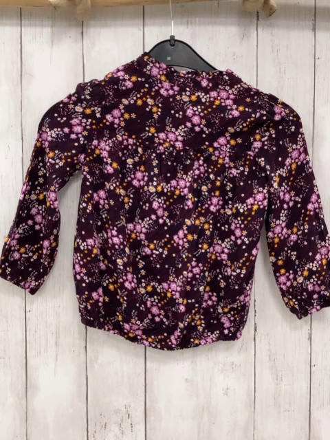 S´Oliver  Bluse  Gr. 92  aubergine Blumen 