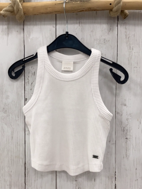 Zara  Top Gr. 110  weiß Rippen 