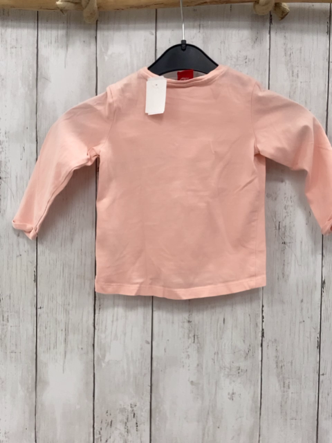 S´Oliver  Langarmshirt  Gr. 80  rosa Zebra 