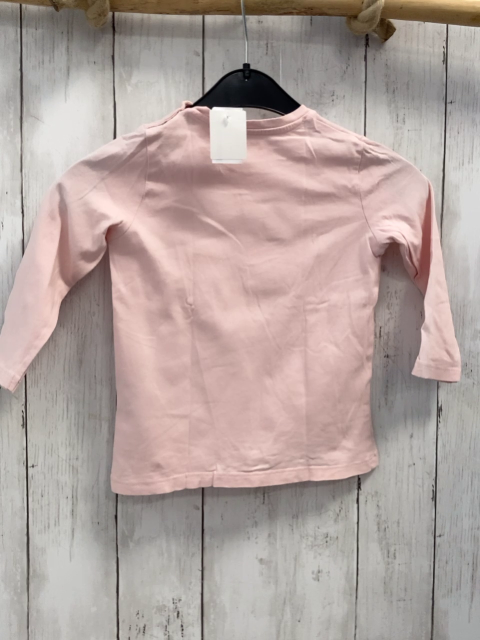 Esprit  Langarmshirt  Gr. 92  rosa bunte Kugeln 