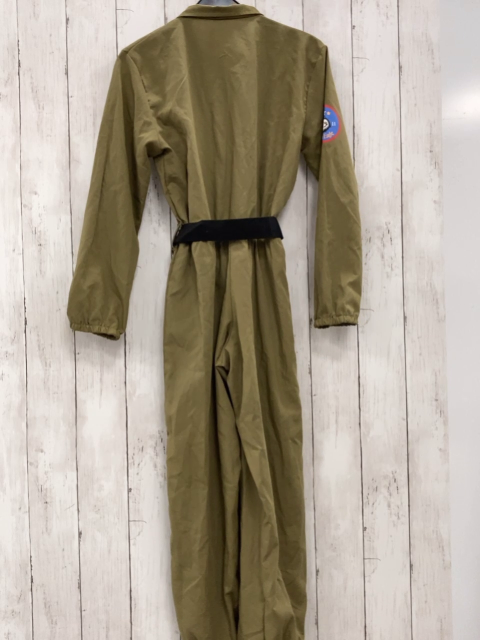  Karnevalkostüm Gr. 128  oliv Overall Flugpilot 