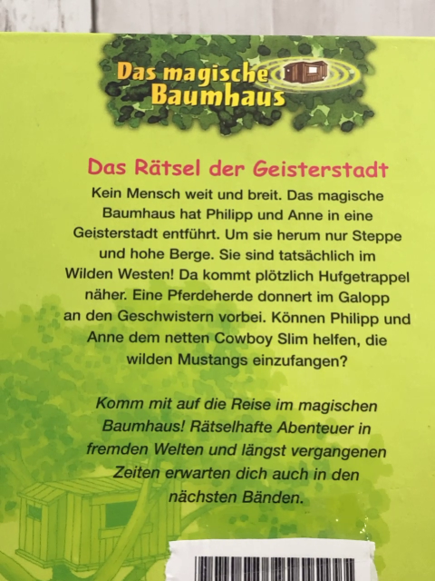 Magisches Baumhaus  Buch Das Rätsel der Geisterstadt 