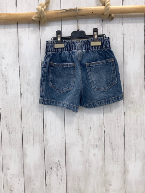H&M  Shorts  Gr. 122  blau Jeans aufgesetzte Taschen Gummizugbund 