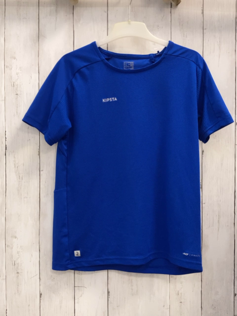 Decathlon  Sportshirt  Gr. 152  blau Struktur 