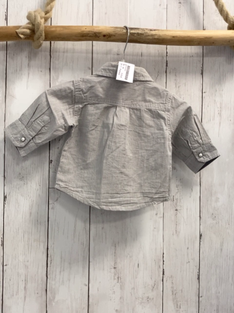 PreNatal  Hemd  Gr. 56  grau weiße Streifen 