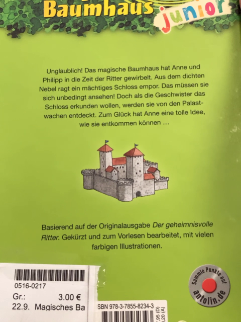 Magisches Baumhaus Junior  Buch Auf der Spur der Ritter 
