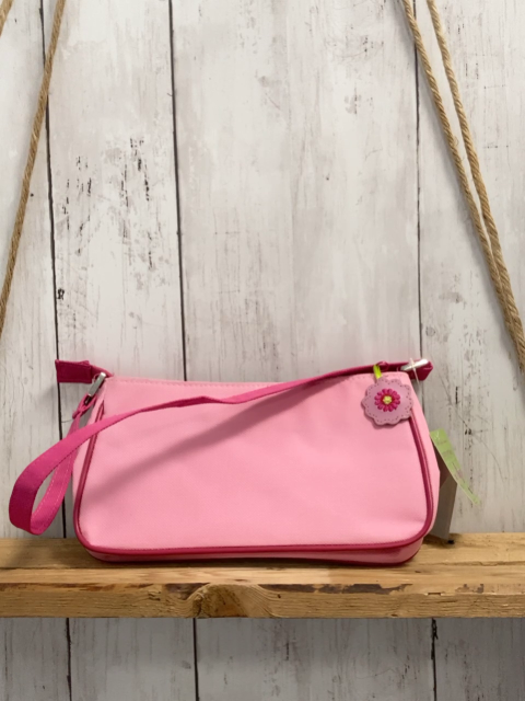 neu  Tasche hellgrün weiße Streifen Schmetterlinge + rosa + pink 