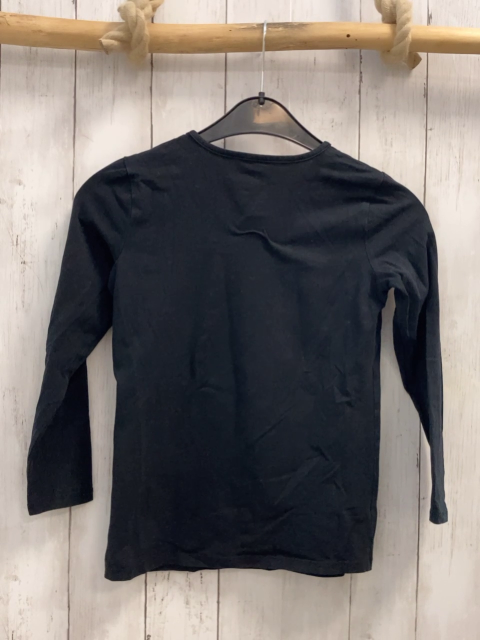   Langarmshirt  Gr. 128  schwarz Pailettensterne 
