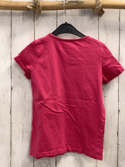 Tom Tailor  T-Shirt  Gr. 134  pink Vogel mit goldenem Glitzerschnabel 
