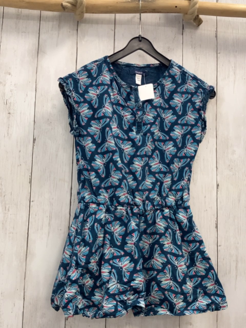 Okaidi  Kleid  Gr. 116  petrol bunte Schmetterlinge 