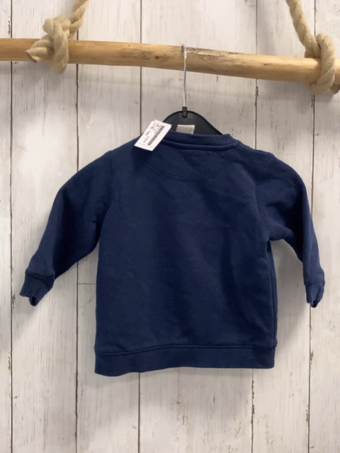 H&M  Pullover  Gr. 74   blau gestreifter Elefant 