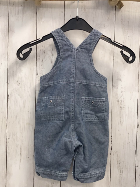 Obaibi Latzshorts  Gr. 68  blau hellgrau meliert weiße Nähte 