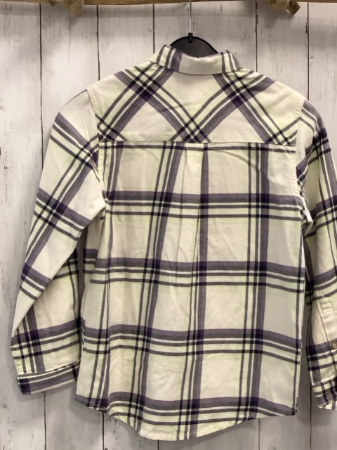 Tom Tailor  Hemd  Gr. 140  weiß grau lila hellgrün kariert 