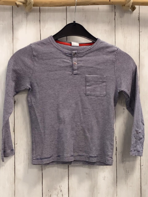 Petit Bateau  Langarmshirt  Gr. 128  blau weiße Streifen 