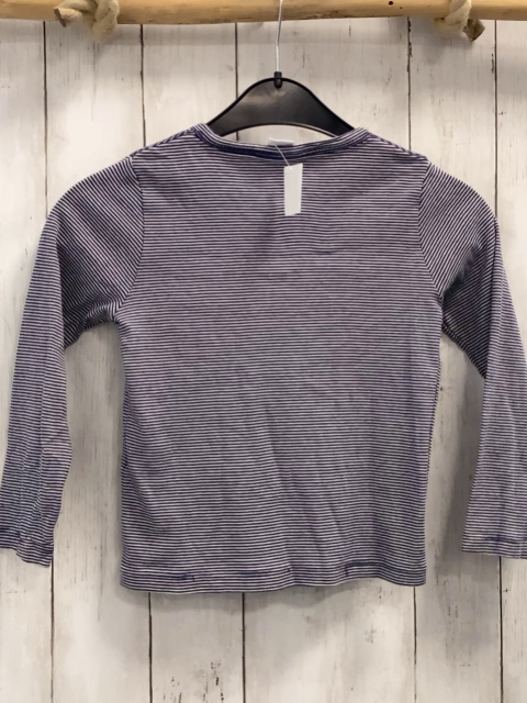 Petit Bateau  Langarmshirt  Gr. 128  blau weiße Streifen 