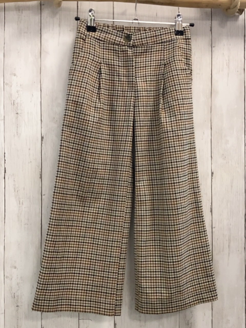 Coton Kids  Hose  Gr. 116  beige braun schwarz kariert 