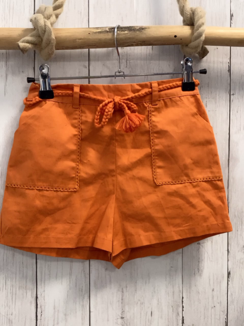   Shortsrock  Gr. 128  orange mit Gürtel 