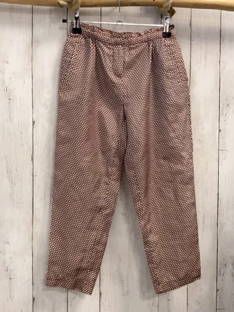Massimo Dutti  Hose  Gr. 110  lachs dunkelgrauer Wabendruck