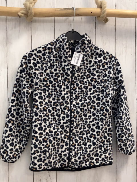 H&M  Fleecejacke  Gr. 122/128  weiß schwarz braun gemustert 