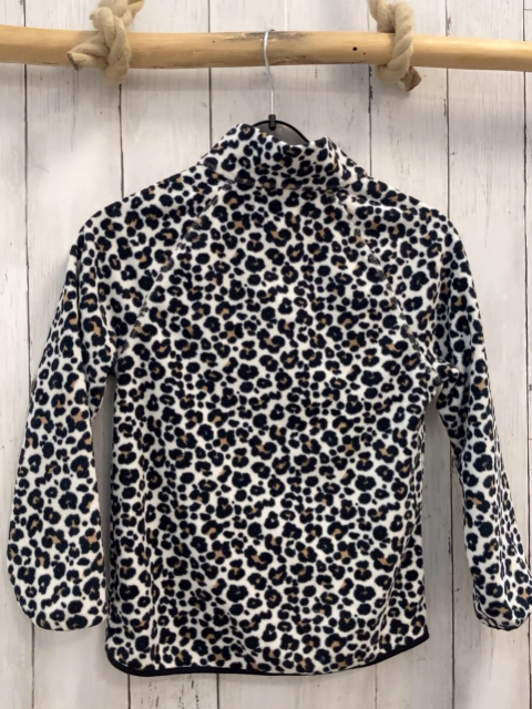 H&M  Fleecejacke  Gr. 122/128  weiß schwarz braun gemustert 