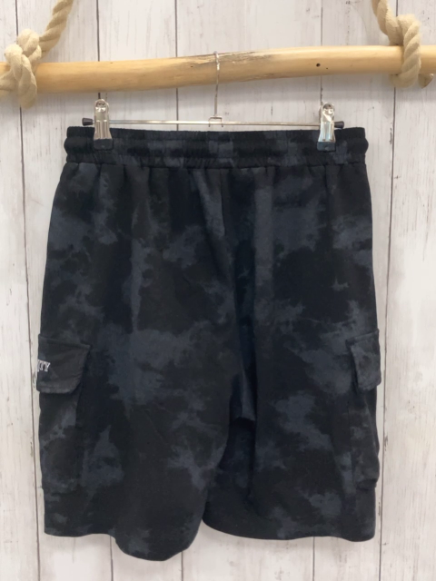   Sportshorts Gr. 164/170  schwarz grau gemustert weiße Schrift 