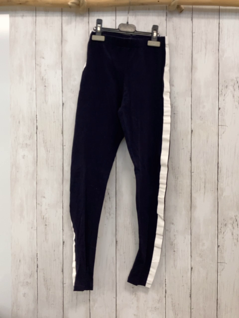 H&M  Leggings  Gr. 158  blau weiißer Seitenstreifen