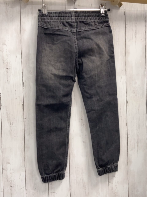 H&M  Hose  Gr. 116  grau Jeans Gummizugbund mit weißer Kordel 
