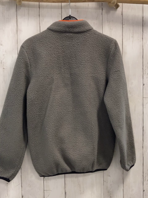 Ellesse  Pullover  Gr. 140  hellgrau Teddy  + schwarz Reißverschluss orange Bund 