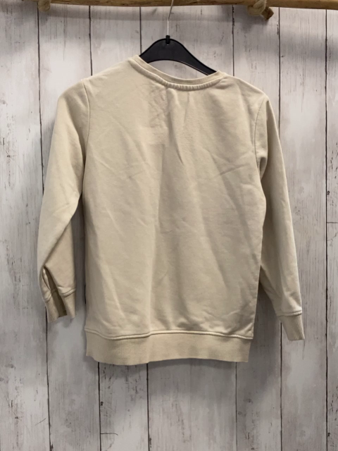   Pullover  Gr. 128  beige + apricot hellblau blauer Bruststreifen beige Dino 