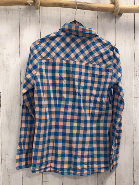 Esprit  Bluse  Gr. 164  blau lachs kariert 