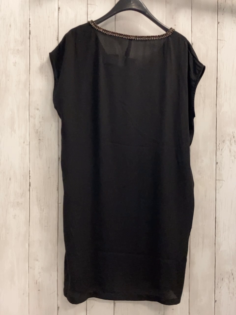 Pepe Jeans  Longbluse  Gr. M schwarz Bund mit Perlen + Stäben 