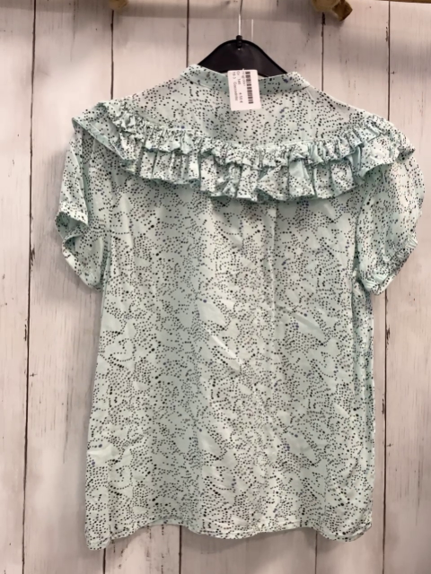 Coccodrillo Sommerbluse Gr. 146  hellblau beige schwarz Punkte