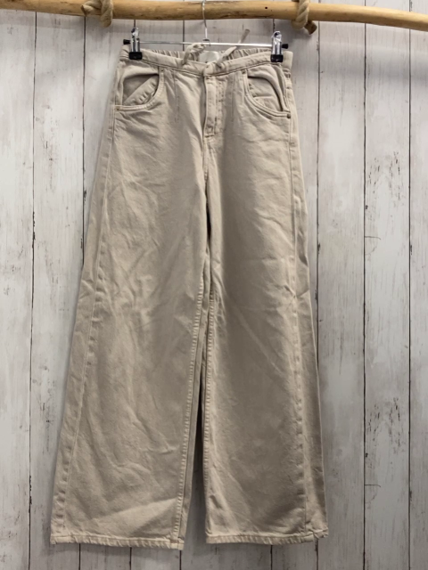 Zara  Hose  Gr. 146  hellgrau Jeans Kordel 