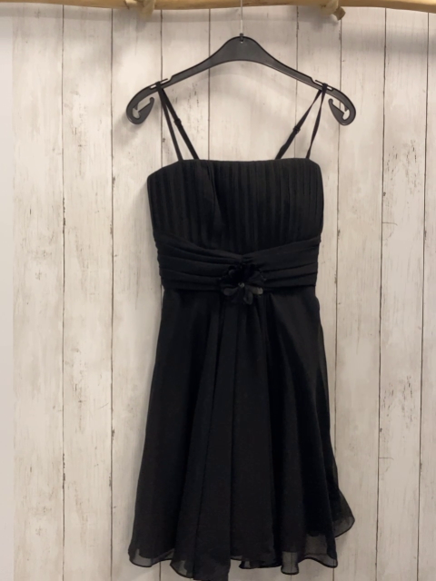 GOL Kleid  Gr. 176  schwarz Rippen Schleife 