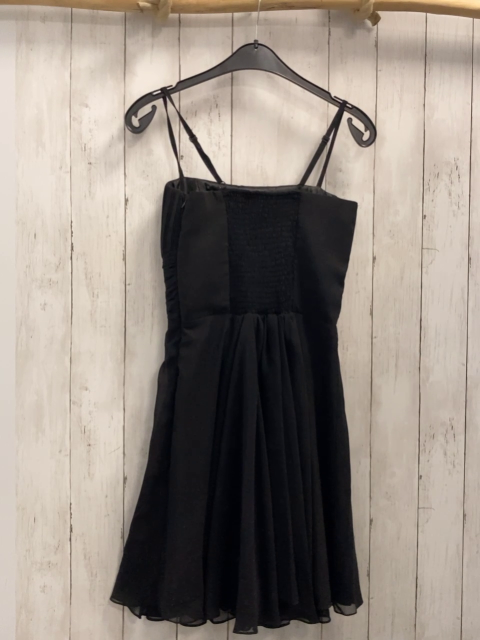 GOL Kleid  Gr. 176  schwarz Rippen Schleife 