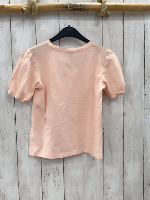   T-Shirt  Gr. 122  heller lachston Blumen Schmetterlinge 