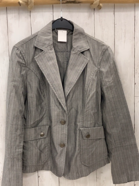 Mexx  Blazer  Gr. 40  hellgrau Streifen 