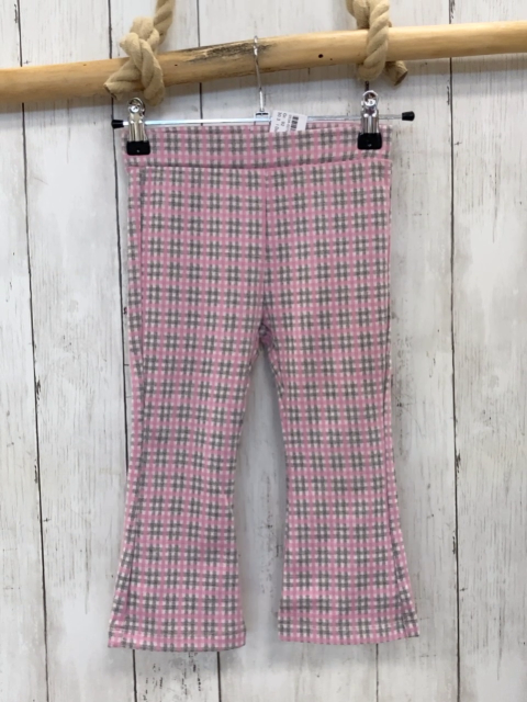 I Do  Leggings  Gr. 92  weiß grau rosa kariert 