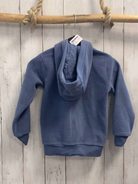 Steiff  Fleecejacke  Gr. 110  lila Kapuze hellblauer Bund mit Blättern 