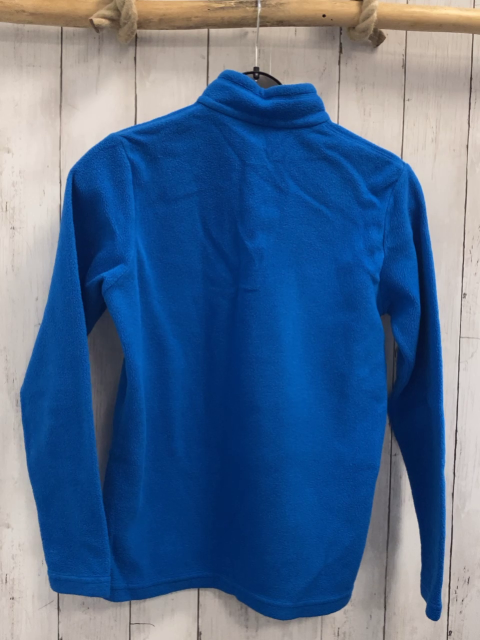 Decathlon  Pullover  Gr. 158  hellblau Fleece hellgrüer Reißverschluss 