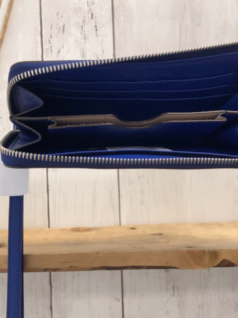 Michael Kors Portmonee blau silber Schrift