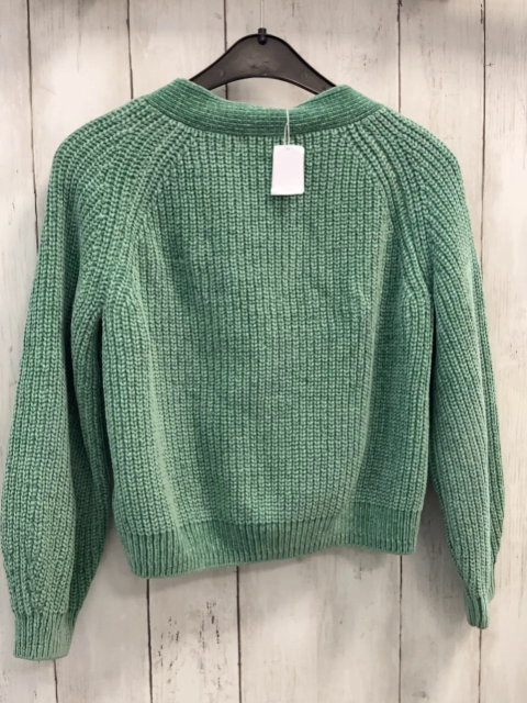 H&M  Strickjacke  Gr. 134  grün Rippen 