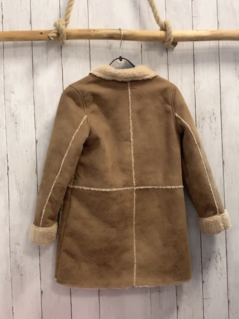 Esprit  Mantel  Gr. 128  braun Waschleder + Teddybund + -futter 
