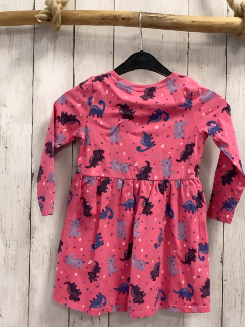 name it  Kleid  Gr. 104  pink bunte Dinos 